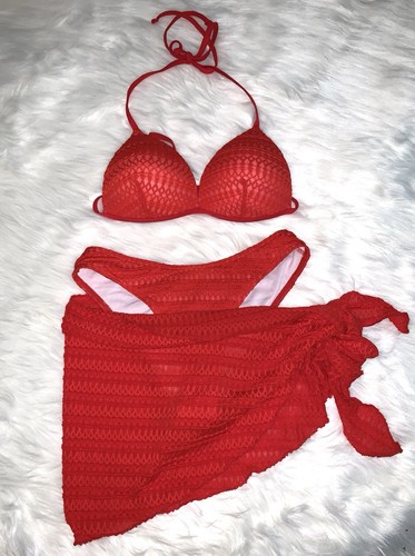 Rotes push bikini - up,